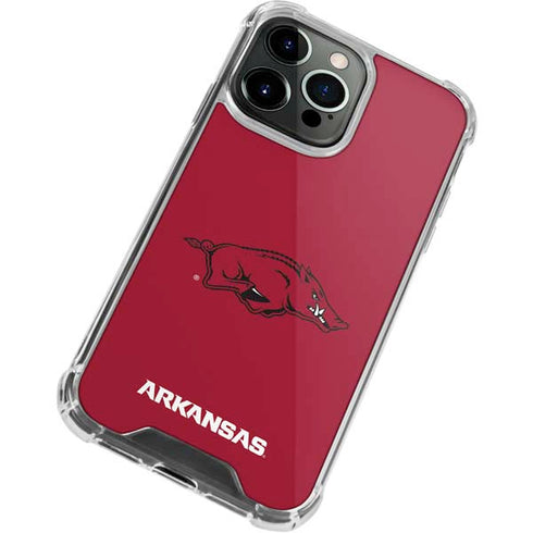 University of Arkansas-Fayetteville Razorbacks Red Logo iPhone 13 Pro Max Clear Case